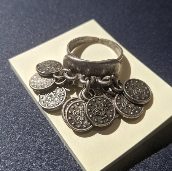 Tibetan Charms Adjustable Ring - Picture 2 of 4